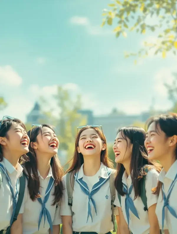 51短剧《我的室友是女神》校园青春短剧封面